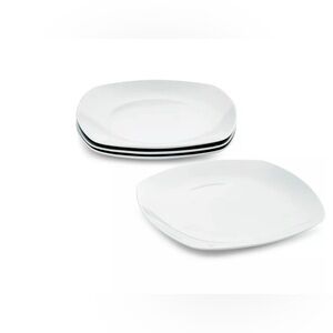 The cellar Square Ceramic Plates - Set of 4